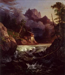 Moulin dans la région de Liebethal, 1820